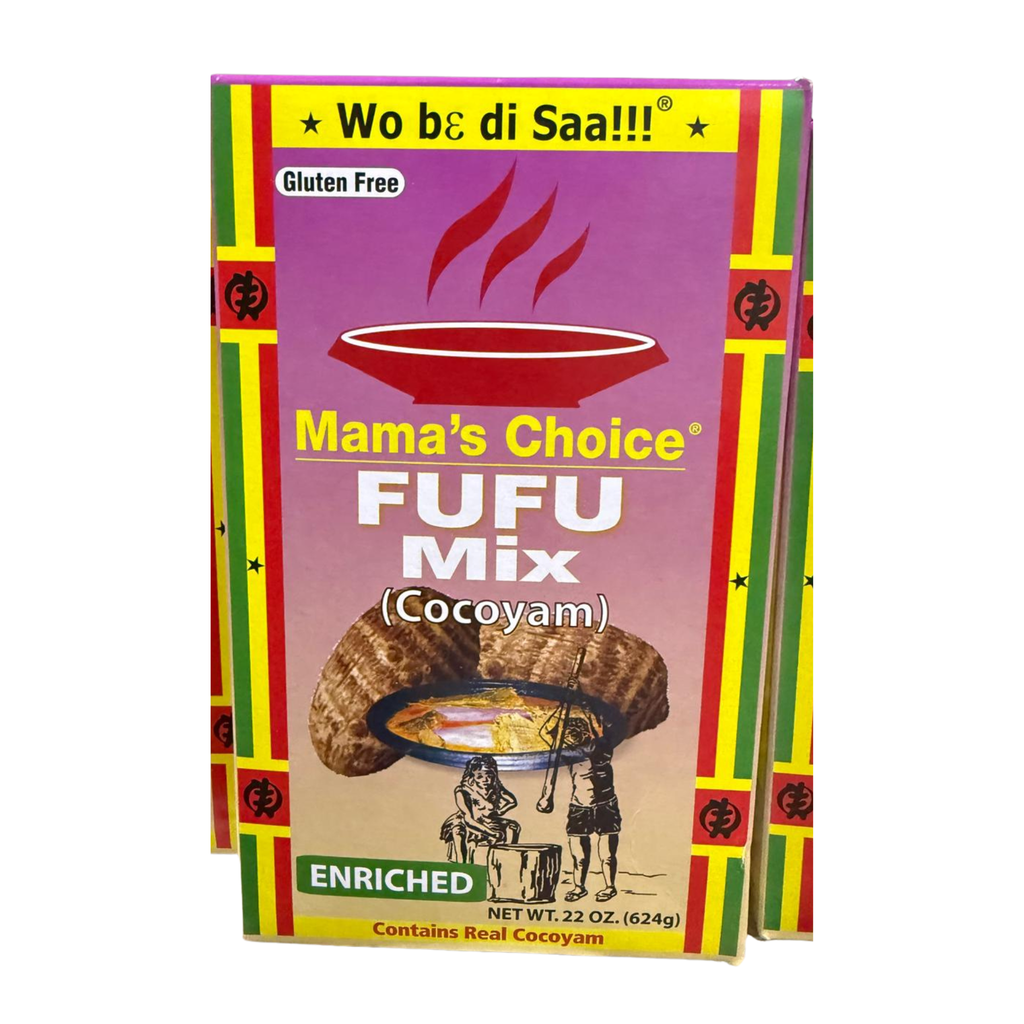 Mama's Choice Cocoyam Fufu Mix 22 oz – Authentic West African Instant Fufu Flour | Quick & Easy Prep