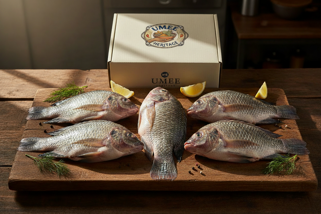 6 Fresh Tilapia with Correct Umee Heritage Logo