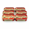 6 Titus Sardines Cans
