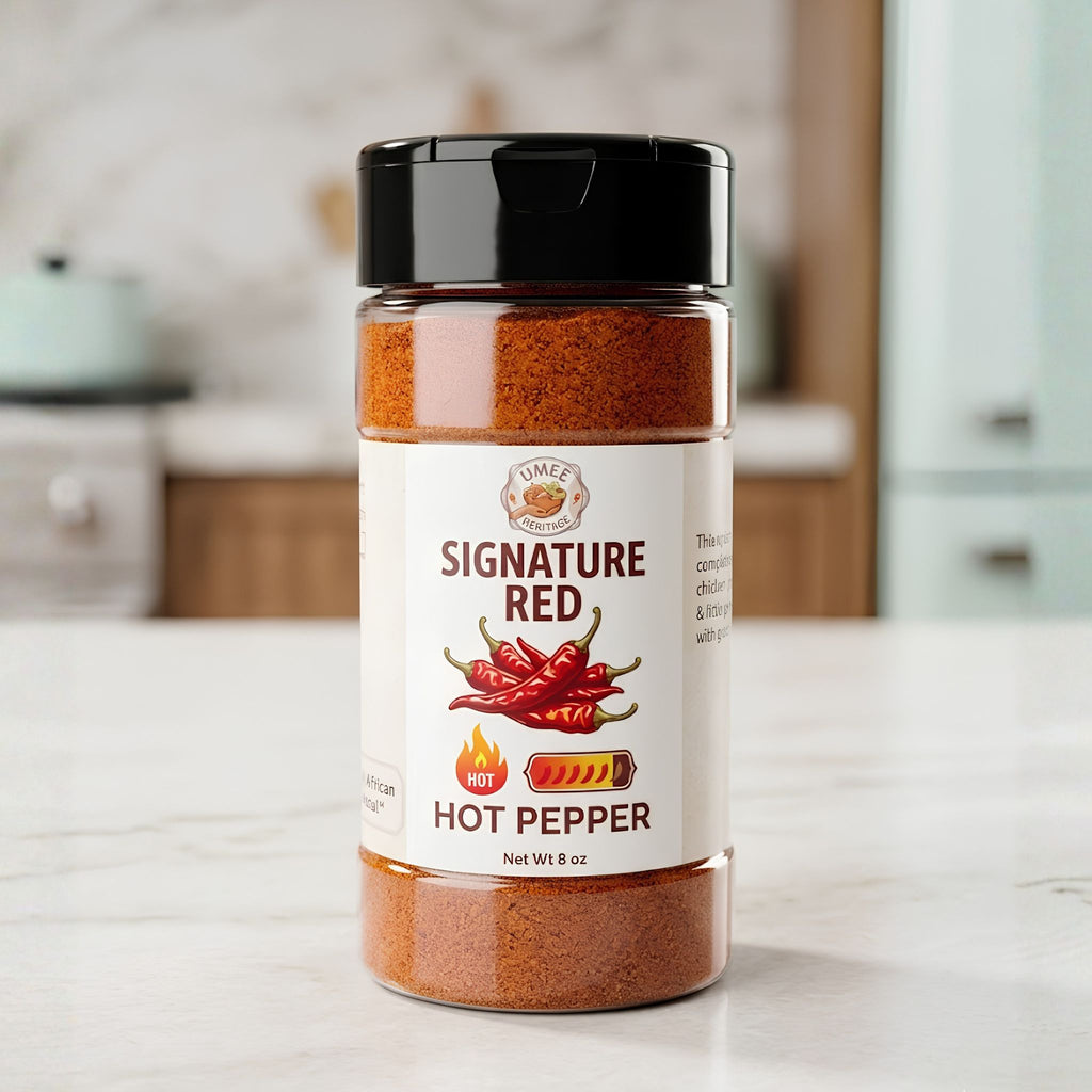 Signature Red African Hot Pepper Blend | Umee Heritage (5lb 8oz 4oz)