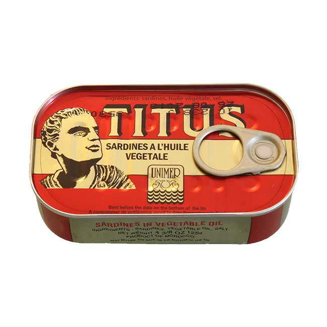Titus Sardines (Red) 125g 6 packs