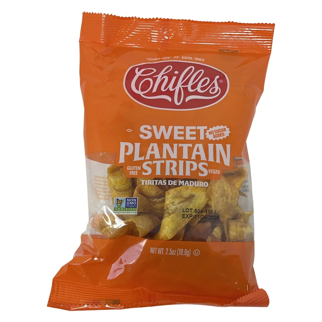 Chifles Sweet Plantain Strips 2.5oz bag – original packaging