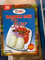 Madam JAS Banku Mix Flour – Authentic West African Fermented Corn & Cassava Blend (1kg / 2.2lbs)