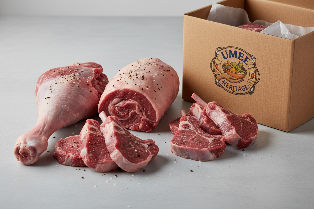 Goat Meat Cuts with Umee Heritage Box