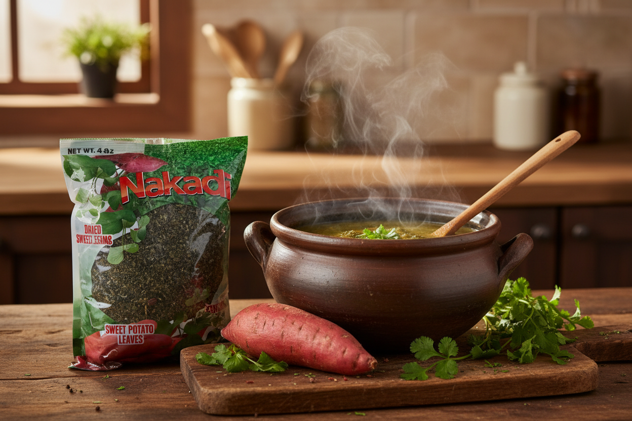 Nakadi Dried Sweet Potato Leaves - Gourmet kitchen lifestyle