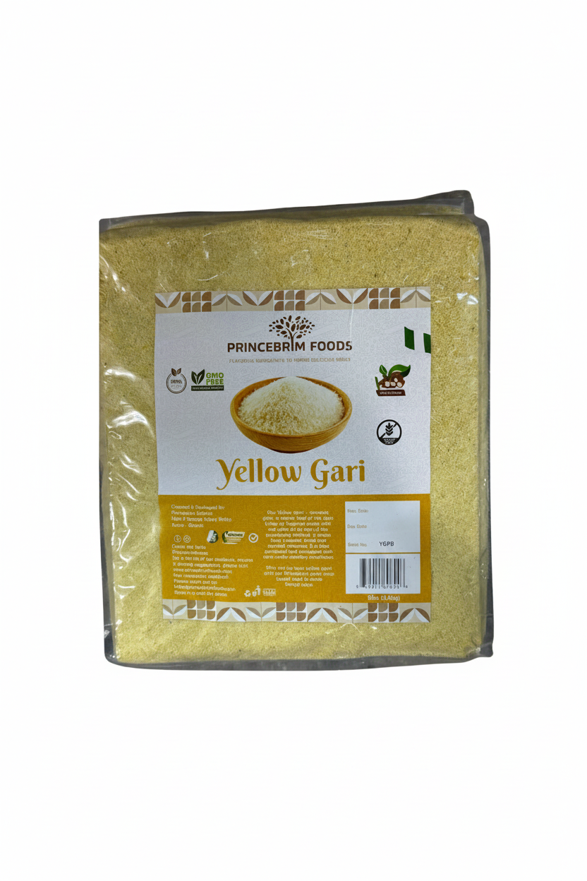 Princebrim Yellow Garri 8lbs – clean white background