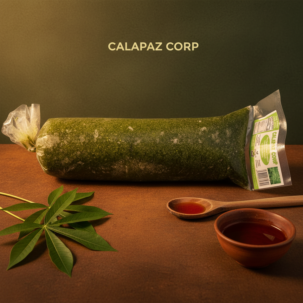 Frozen cassava leaves premium social media product image – Umee Heritage