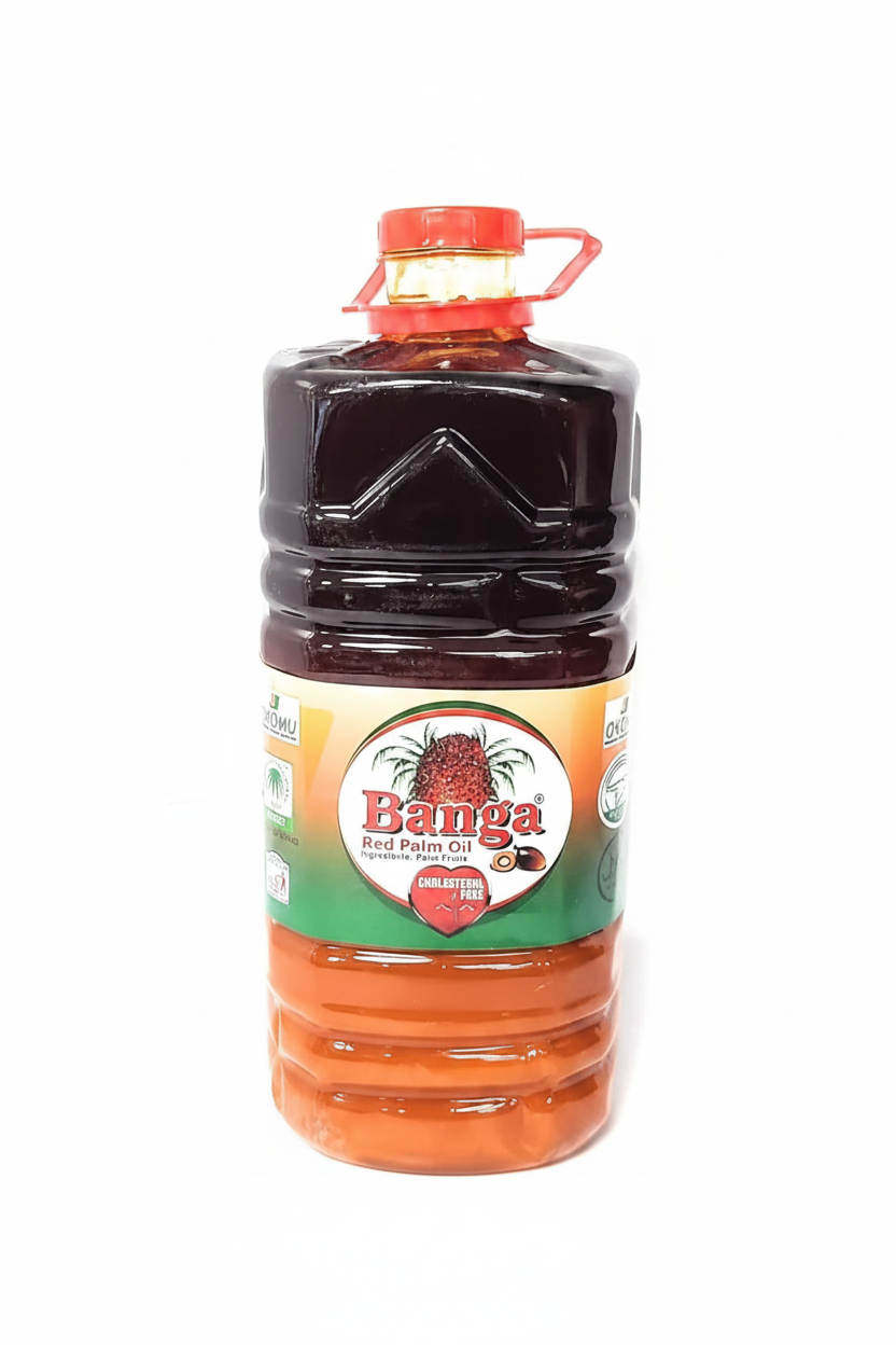 Banga Red Palm Oil – clean white background studio shot