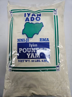 Iyan Ado Pounded Yam Flour 10 lb (4.5 kg) – Authentic Nigerian Instant Yam Powder | Nni-Ji Ema