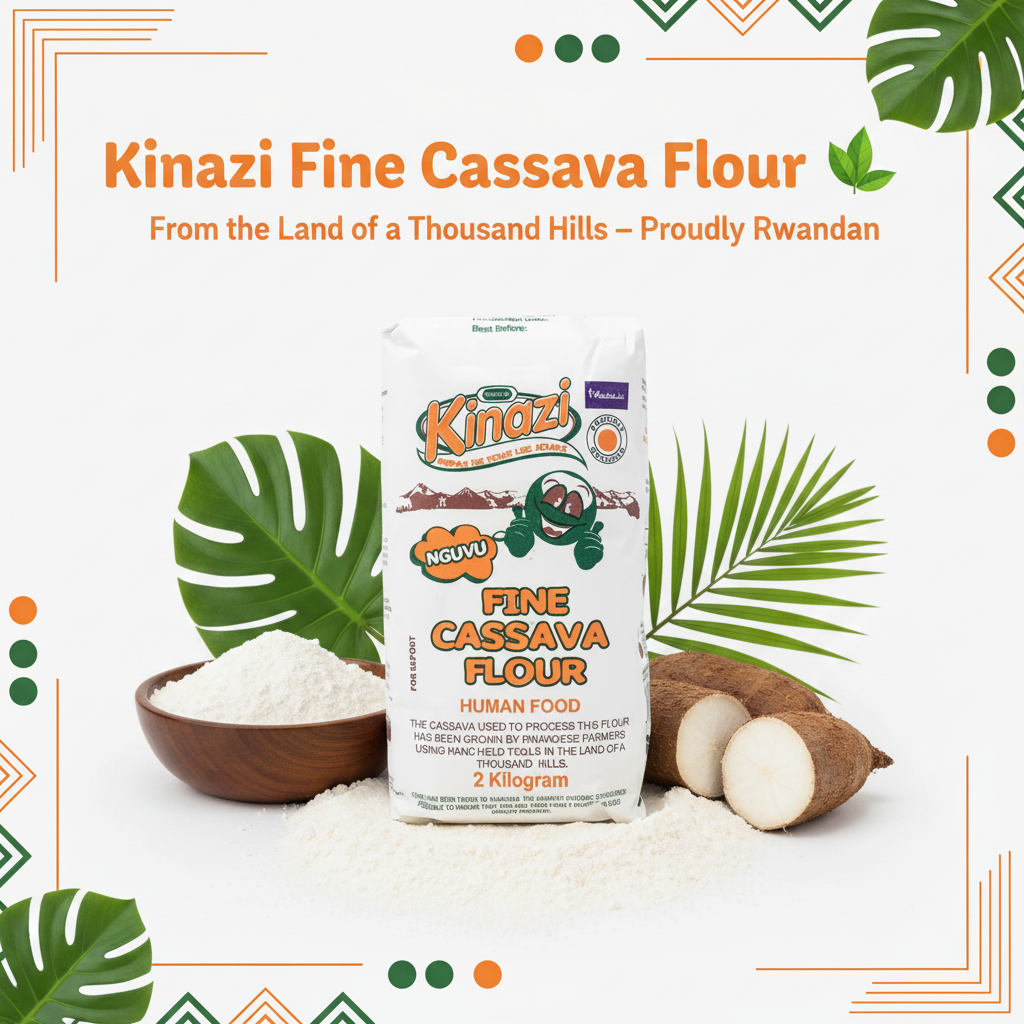 Kinazi Fine Cassava Flour – Social media post