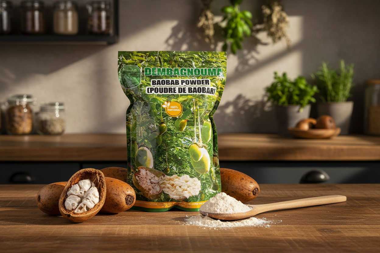 Dembagnouma Baobab Powder - Gourmet kitchen setting