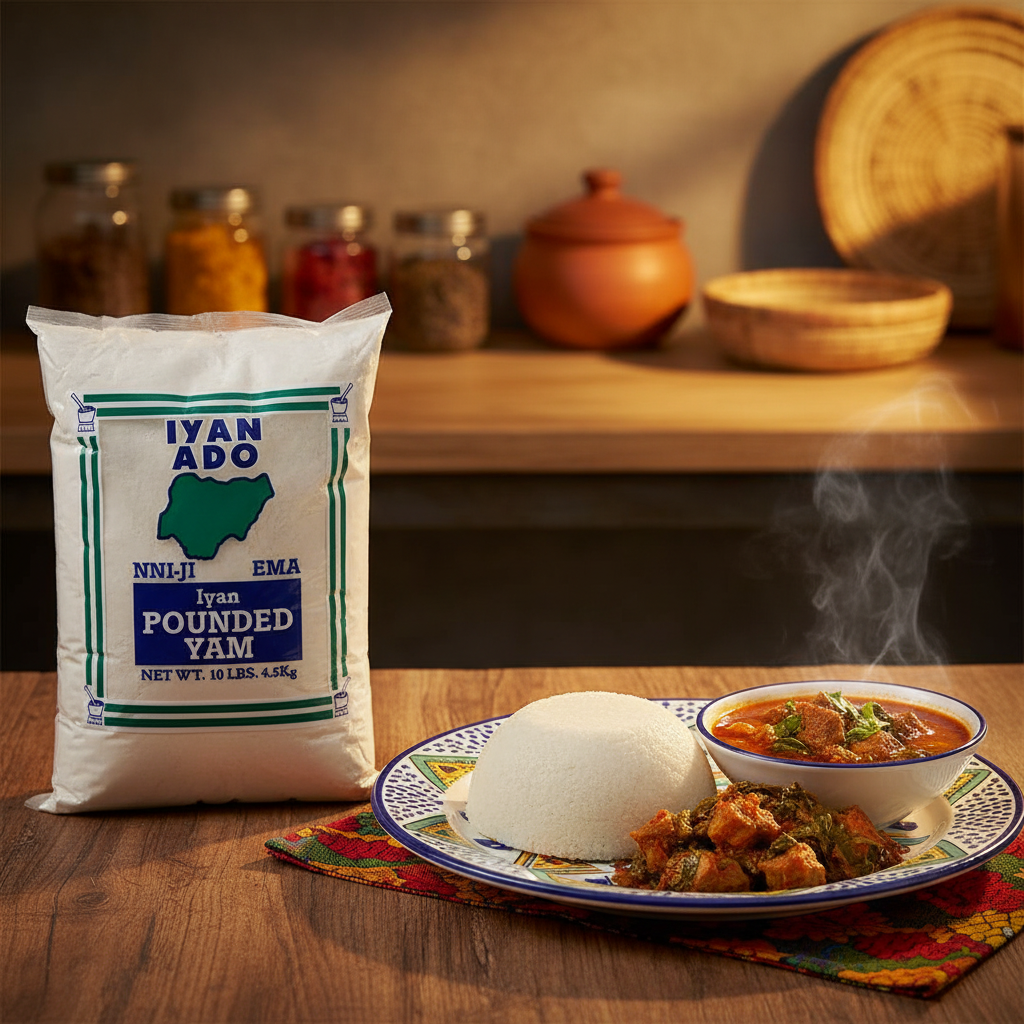 Iyan Ado Pounded Yam Flour 10 lb – social media lifestyle post