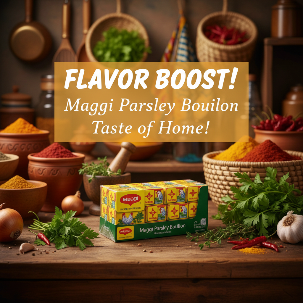 Maggi Parsley Bouillon Tablets 60ct – social media lifestyle post