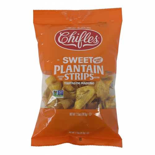 Chifles Sweet Plantain Strips – clean studio shot