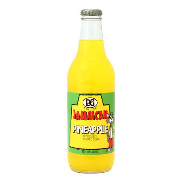 D and G Jamaican Pineapple Soda- 12 oz/ 24 bottles
