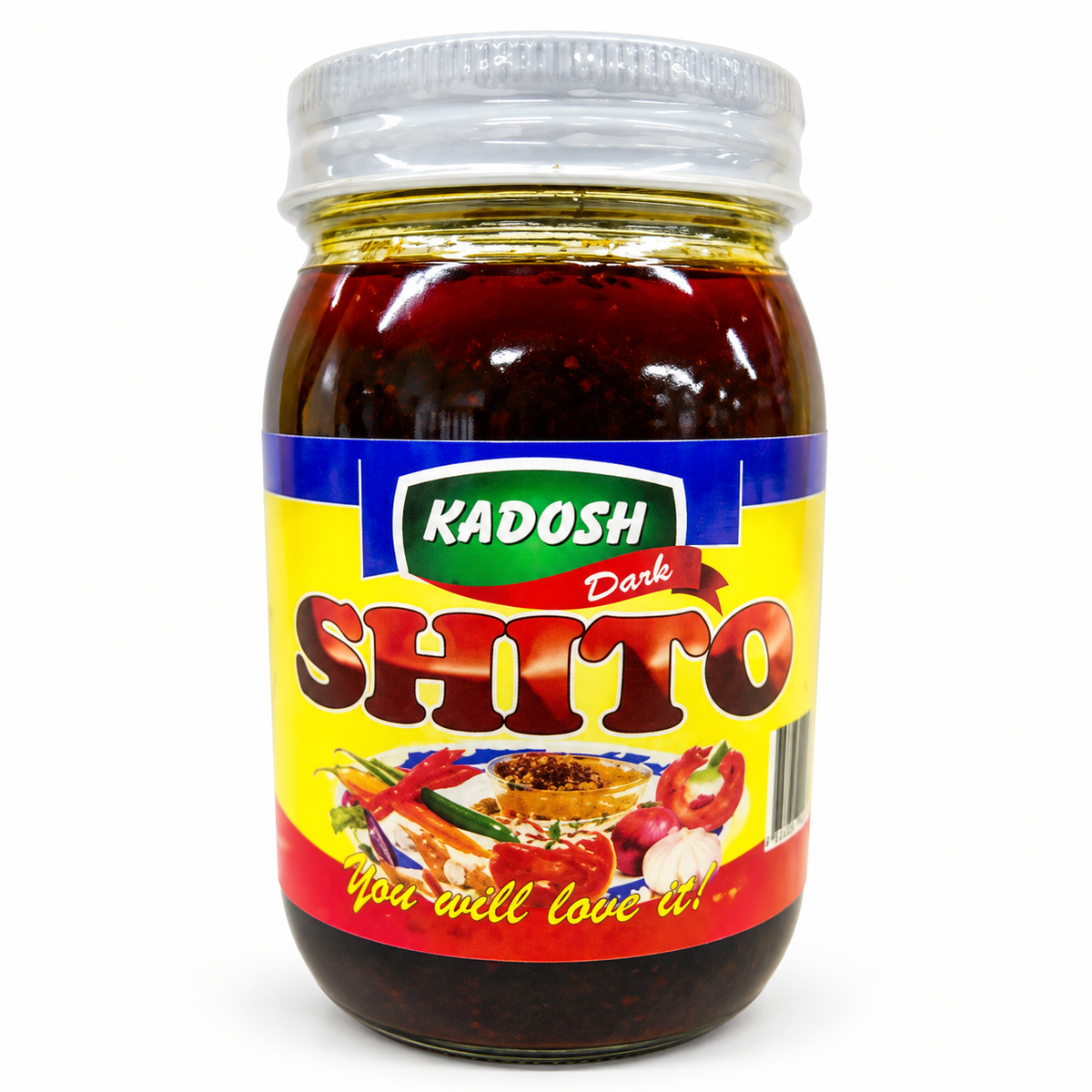 Kadosh Shito Ghanaian Hot Pepper Sauce — 8 oz on a white background