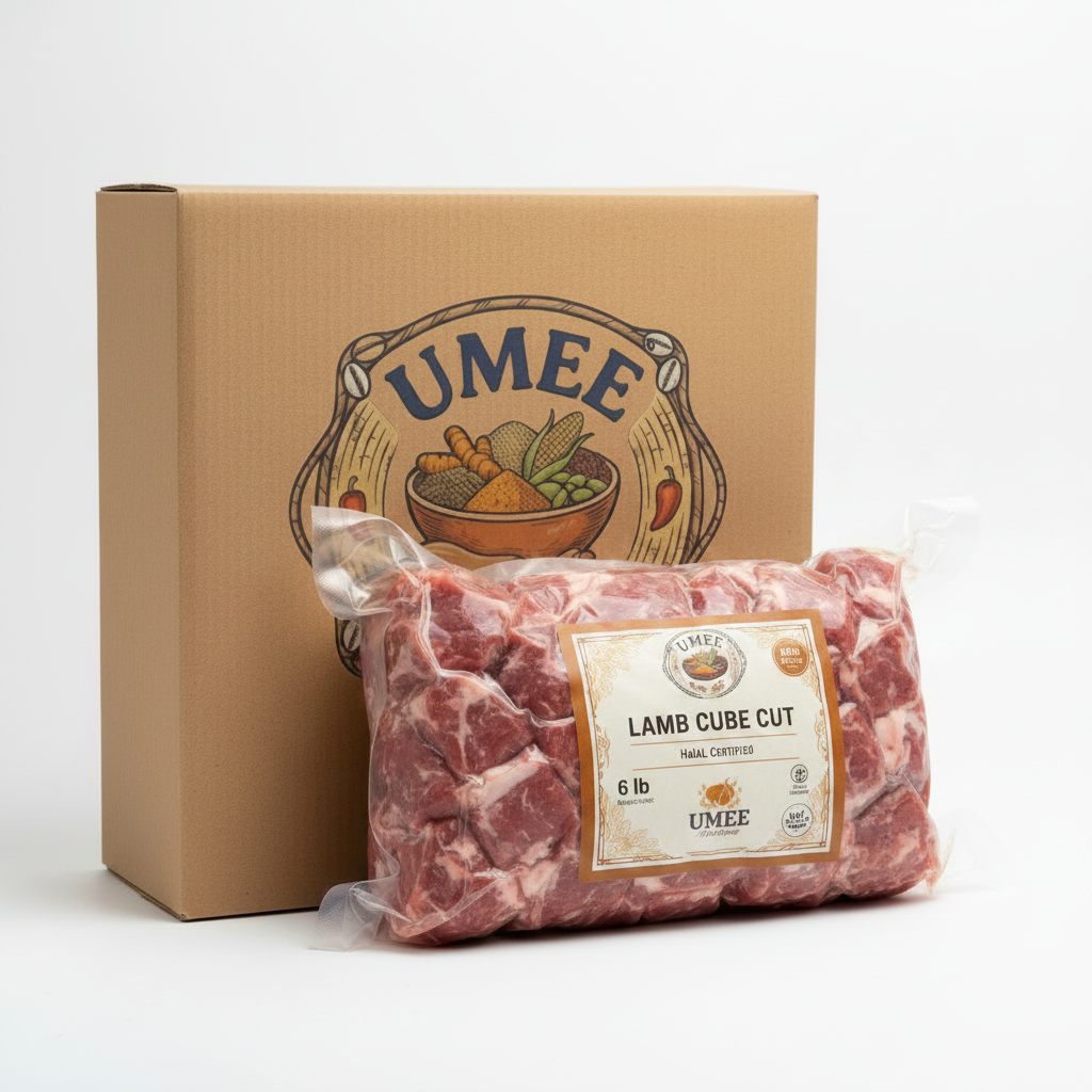 Lamb Cube Cut 6 lb Box Halal Certified | Umee Heritage