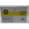 Sunset - White Medium Weight Plastic Knives - 1000 Count
