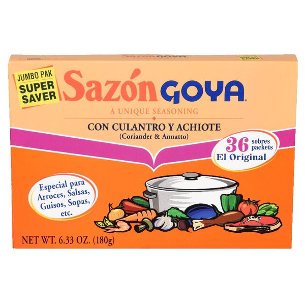 Goya Sazon with Culantro & Achiote, Jumbo Pack 6.33 oz