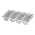 Cutlery Bin 4 Compartment - Gray