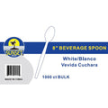 Sunset - 8" Soda Spoon, White - 10000 Count