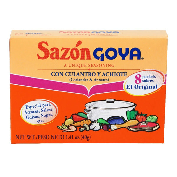 Goya Sazon Con Culantro Y Achiote 8 Env