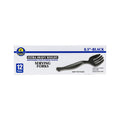Sunset - Black Plastic Serving Forks - 12ct