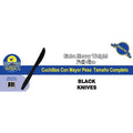Sunset - Extra Heavy Black Plastic Knives - 200 Count