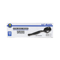 Sunset - Black Plastic Serving Spoons - 12ct