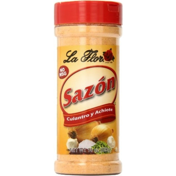 La Flor Spices Sazon Culantro y Achiote 30 oz Plastic Jar