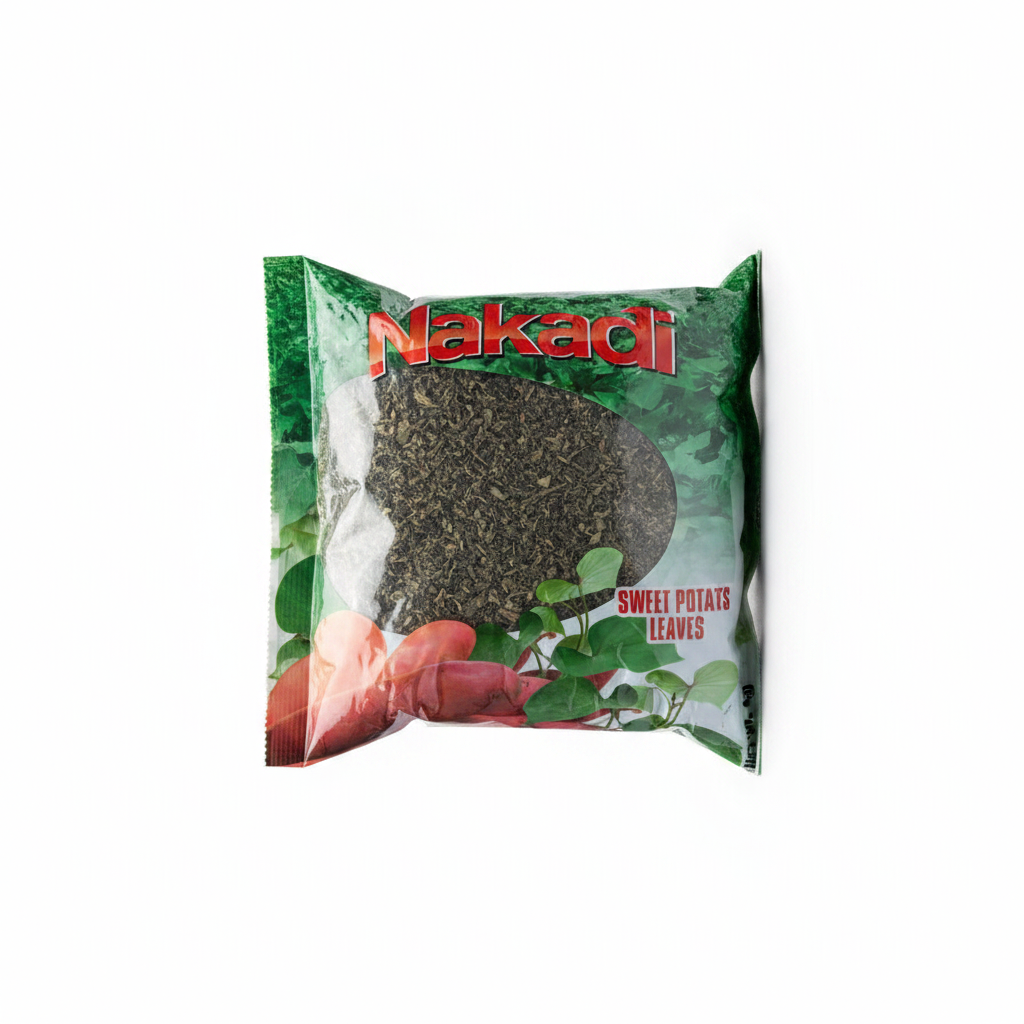 Nakadi Dried Sweet Potato Leaves | 4 oz | Authentic African Dried Greens for Soups & Stews