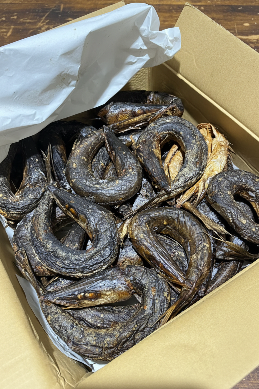 Smoked Kini Fish in box
