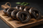 Smoked Kini Fish on wooden board