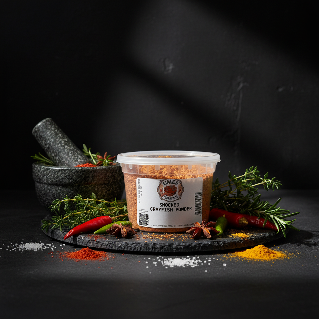 Umee Heritage Smoked Crayfish Powder – Moody Lifestyle Shot