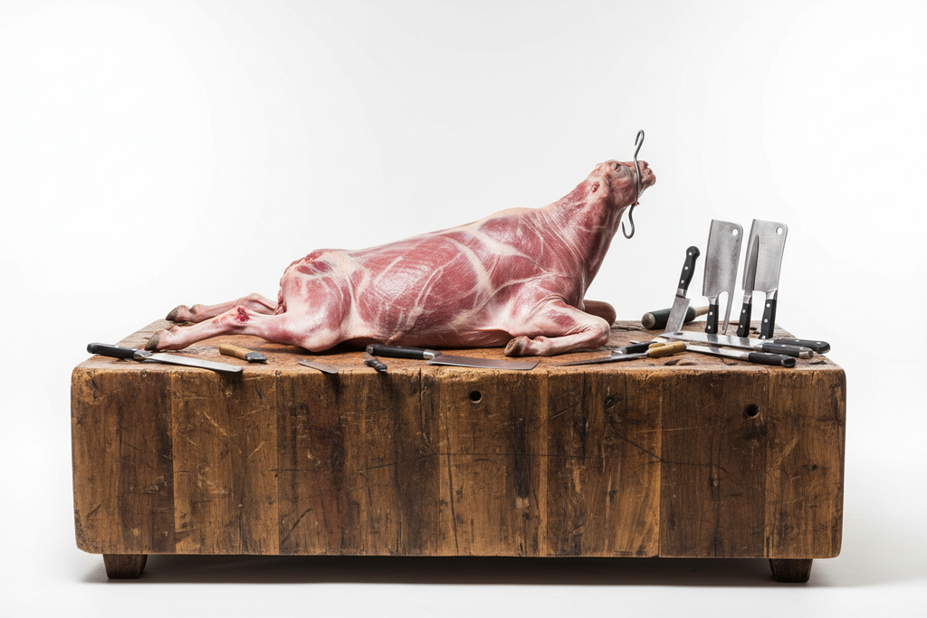 Whole Raw Goat Carcass