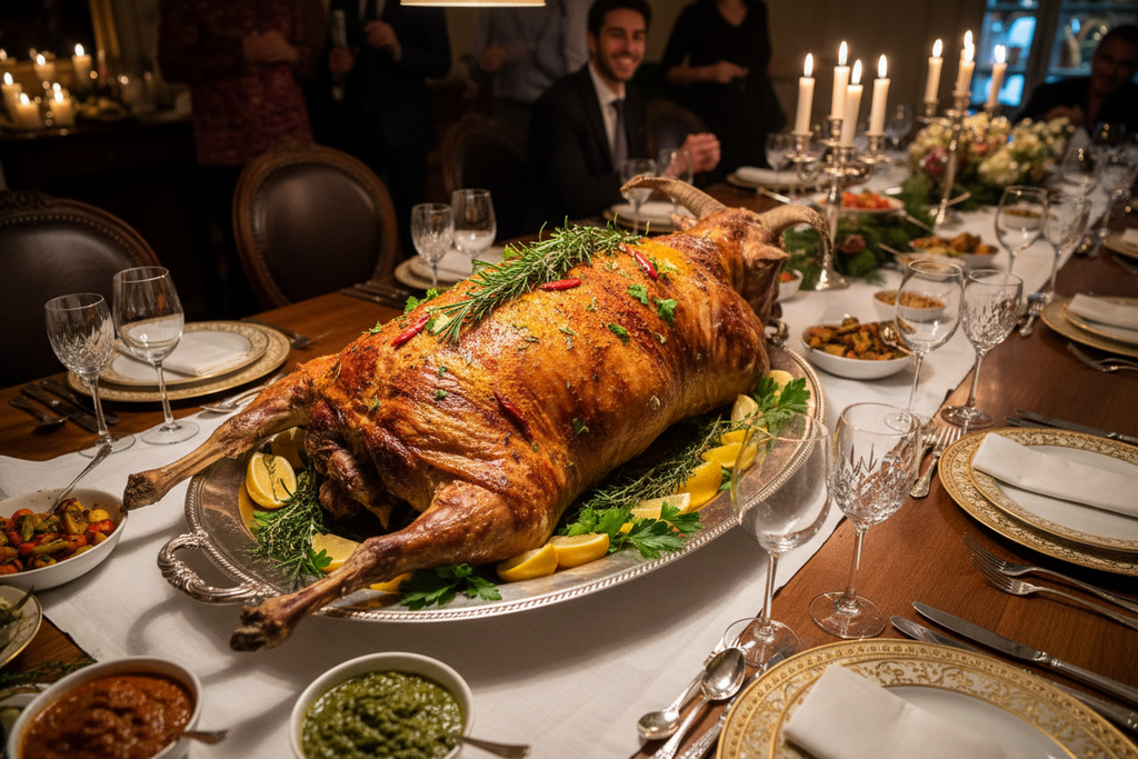 Whole Roasted Goat